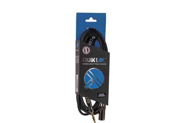 Quik Lok - ITST/MJS-10 XLR Maschio/Jack Stereo 10 mt