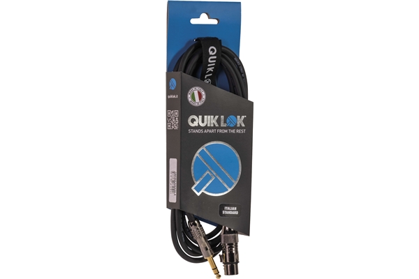 Quik Lok - ITST/FJS-1 XLR Femmina/Jack Stereo1 mt