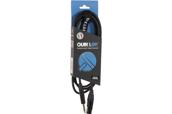 Quik Lok - ITST/FJS-1 B XLR Femmina/Jack Stereo