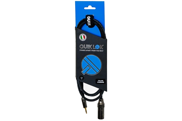 Quik Lok - ITST/MJS35-2 XLR M/MiniJack Stereo 3.5 2 mt