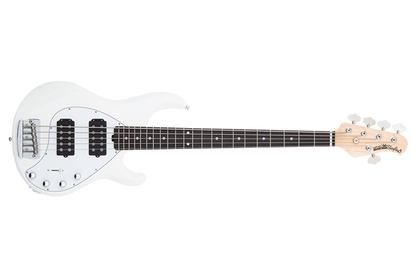 Music Man StingRay5 HH tastiera Palissandro White