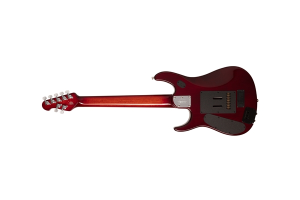 Music Man - John Petrucci 7 Figured Top Dragon Blood Flame Tastiera Palissandro