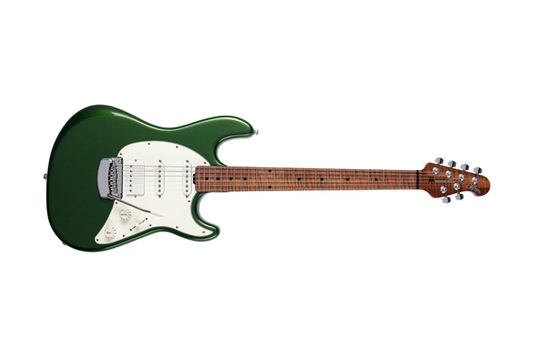 Music Man Cutlass RS HSS Trem Charging Green Tastiera Acero