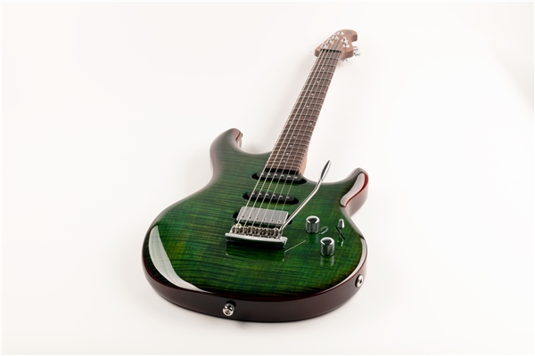 Music Man - Luke 3 BFR HSS Luscious Green Flame Tastiera Palissandro