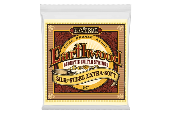 Ernie Ball - 2047 Earthwood Silk & Steel 80/20 Bronze Extra Soft 10-50