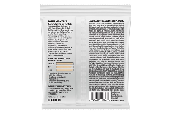 Ernie Ball - 2350 Earthwood Bell Bronze Acoustic Extra Light 10-50