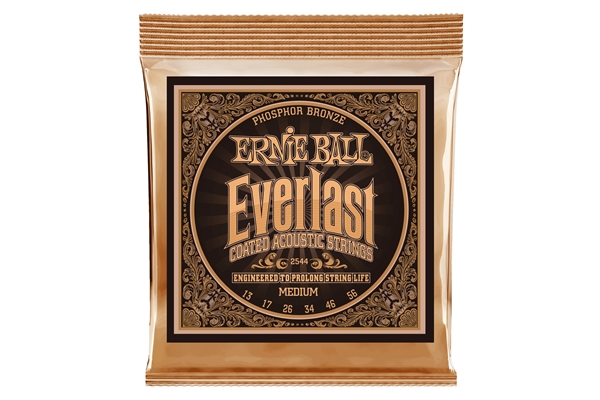 Ernie Ball 2544 Everlast Coated Phosphor Bronze Medium 13-56