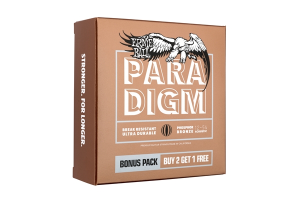 Ernie Ball - 3316 Paradigm Medium Light Phosphor Bronze 12-54 Gauge 3 Pack