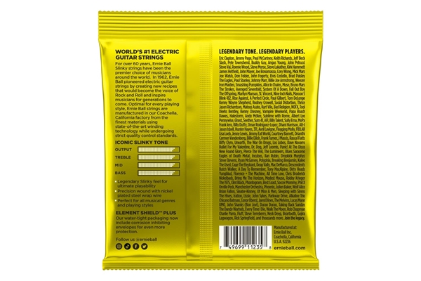 Ernie Ball - 3627 Beefy Slinky Nckl Wnd 3 Pk 11 54