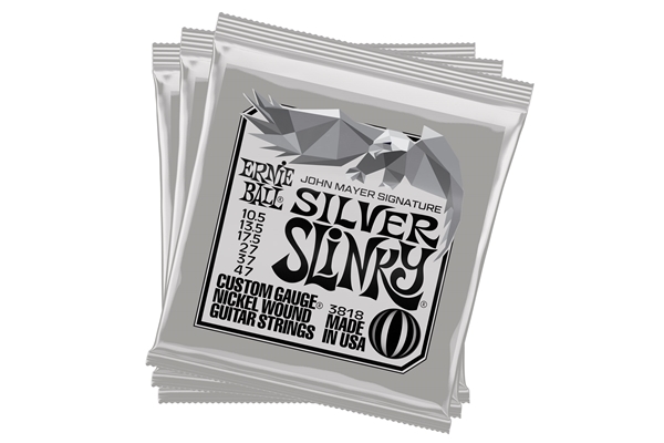 Ernie Ball - 3818 John Mayer Silver Slinky 10.5-47 3 Pk