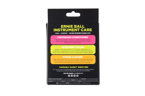 Ernie Ball - 4225 Instrument Care 3-pack