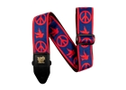 Ernie Ball - 4698 Tracolla Red and Blue Peace Love Dove Jacquard Strap 2021 Ernie Ball - 4698 Tracolla Red and Blue Peace Love Dove Jacquard Strap 2021