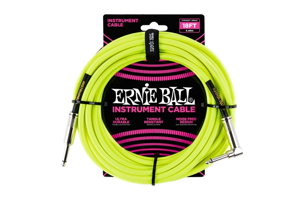Ernie Ball - 6085 Cavo Braided Neon Yellow 5,49 m