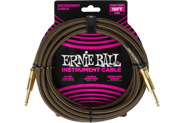 Ernie Ball - 6432 Braided Cables Pay Dirt 5,5 m