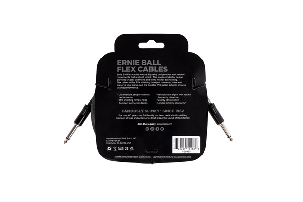 Ernie Ball - 6435 Flex Cable Black 6m