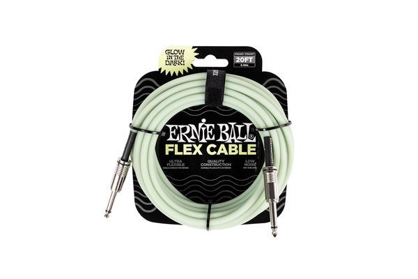 Ernie Ball - 6437 Flex Cable Glow in the Dark 6m