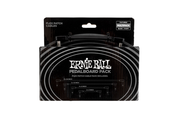 Ernie Ball - 6462 Flex Patch Cable Black Multi-Pack