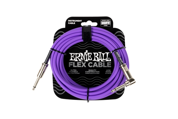 Ernie Ball - 6466 Flex Cable Straight Angle Purple 6m