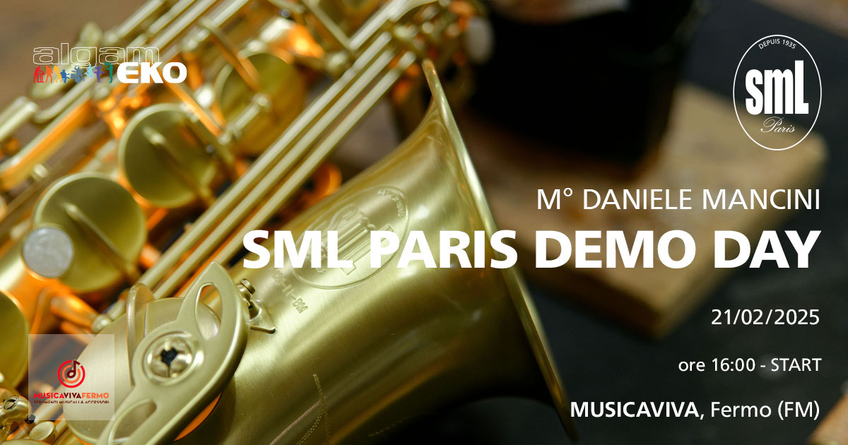 Scopri gli strumenti a fiato SML PAris nella Demo presso Musica Viva a Fermo del Maestro Daniele Mancini