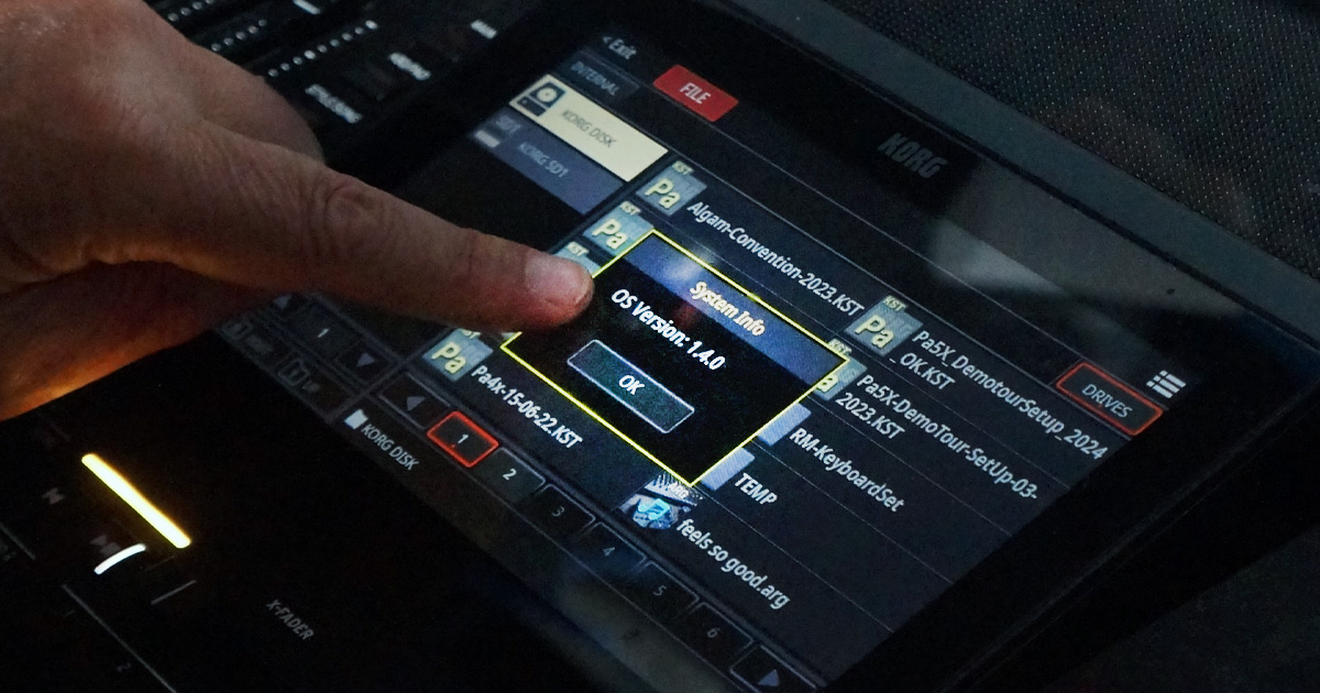 KORG rilascia il nuovo OS 1.4.0 per Pa5X, l’ammiraglia delle arranger workstation