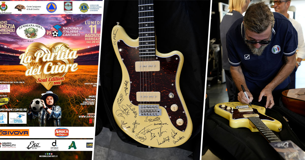 Eko Guitars e Algameko alla Partita del Cuore 2025