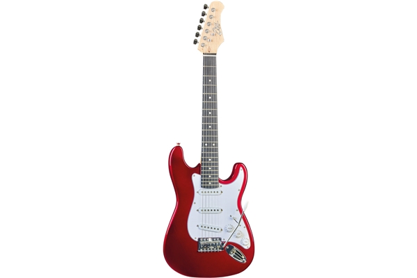 Eko Guitars S-100 3/4 Chrome Red