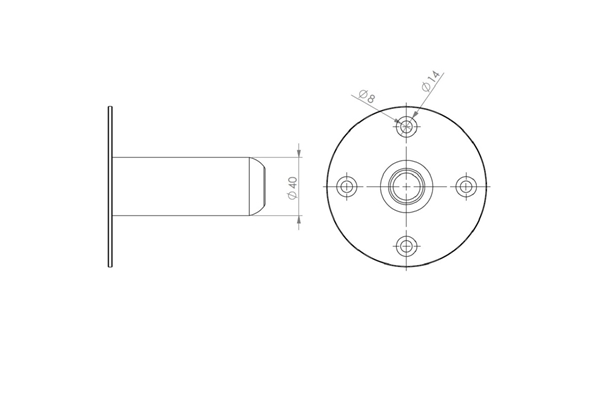 QUIK LOK SC/107 FLANGIA ALTA PER SPEAKER