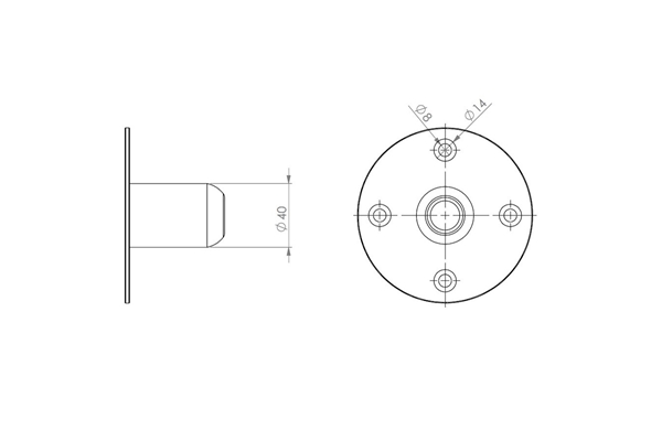 QUIK LOK SC/108 FLANGIA PER SPEAKER