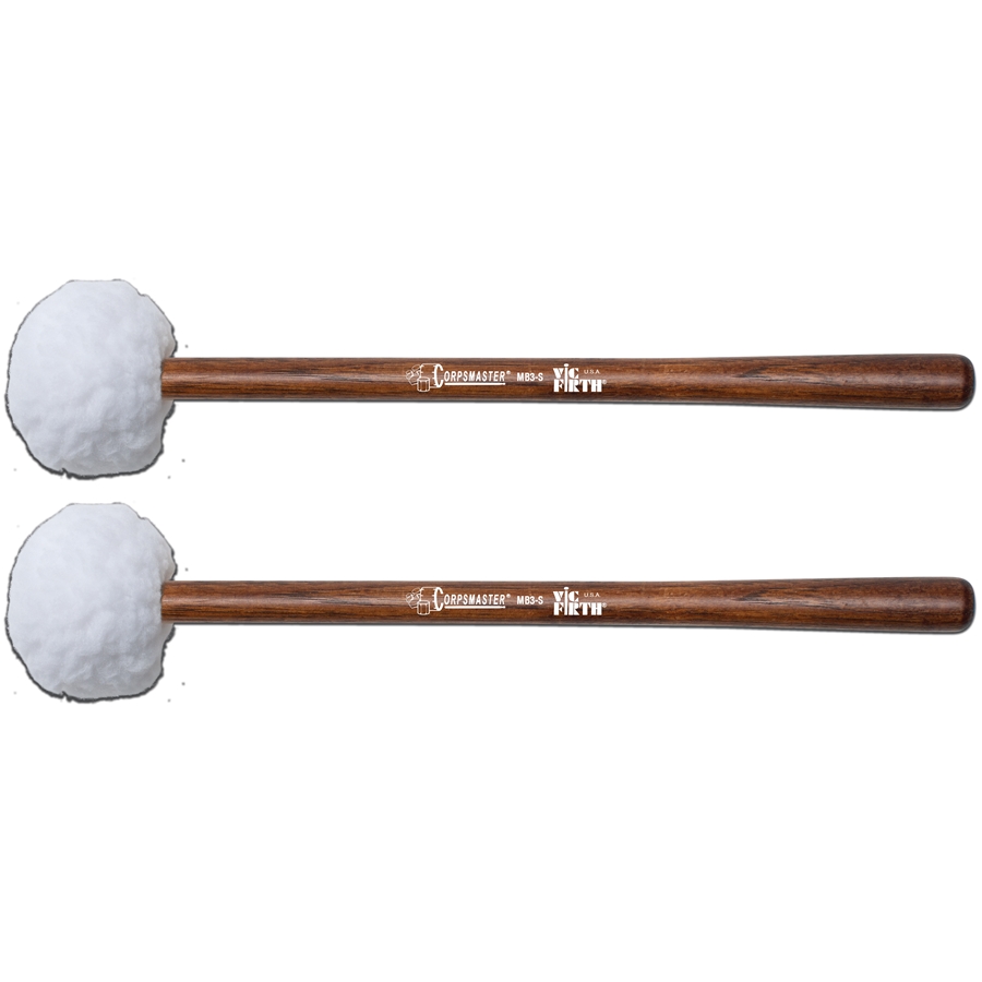 VIC FIRTH MB3S - CORPSMASTER BASS MALLETS LARGE