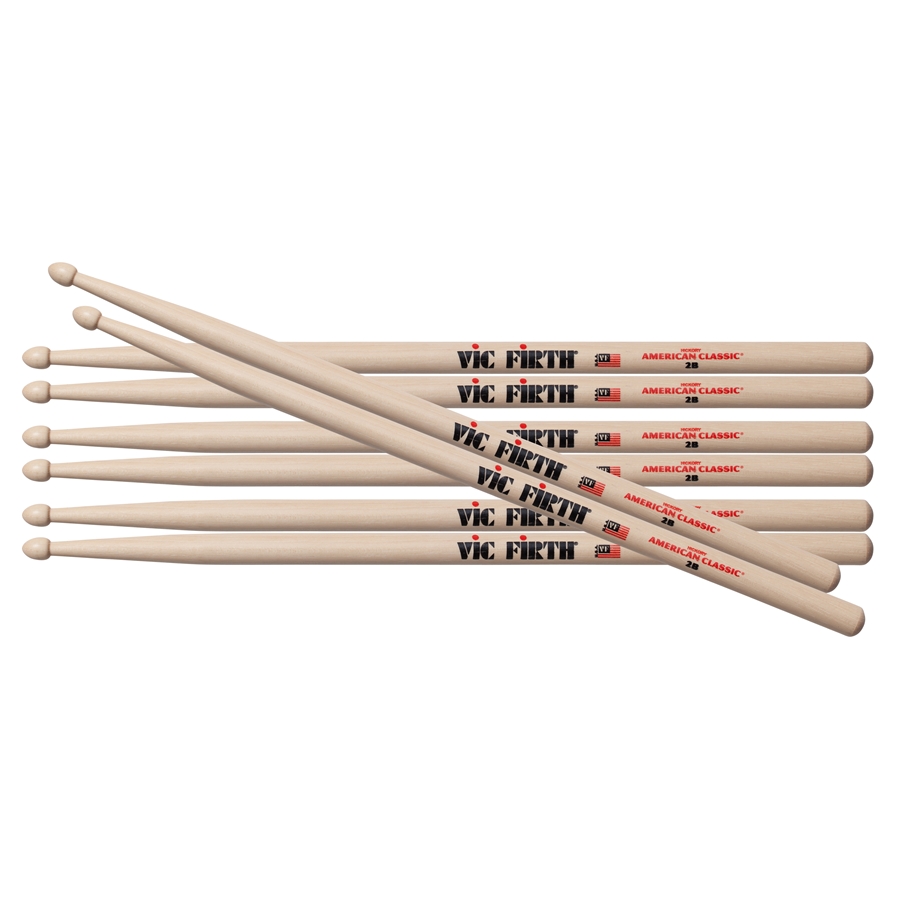 VIC FIRTH 2B - BACCHETTE AMERICAN CLASSIC PACK 3+1