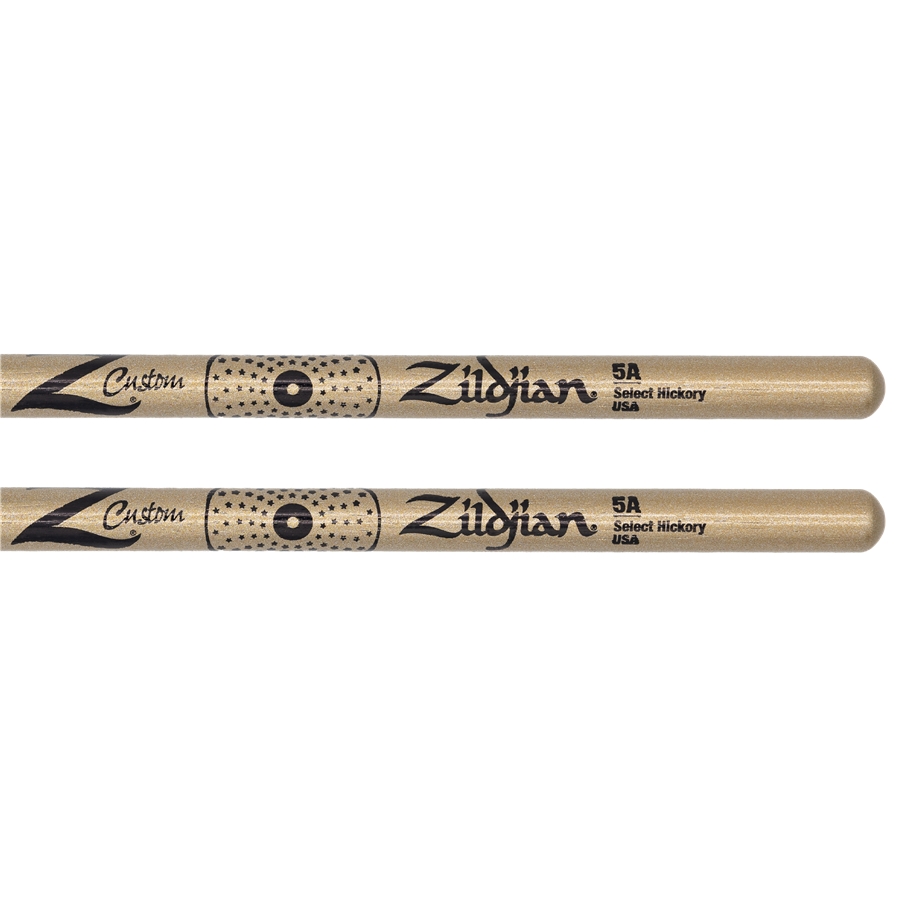 ZILDJAN Z CUSTOM LE DRUMSTICK COLLECTION 5A GOLD CHROMA, NYLON TIP