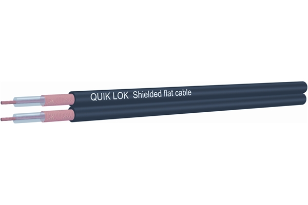 Quik Lok CM/822 BK Cavo multipolare piatto Stereo