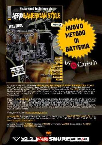 Nuovo Metodo di batteria History and Technique of AFRO & AMERICAN STYLE