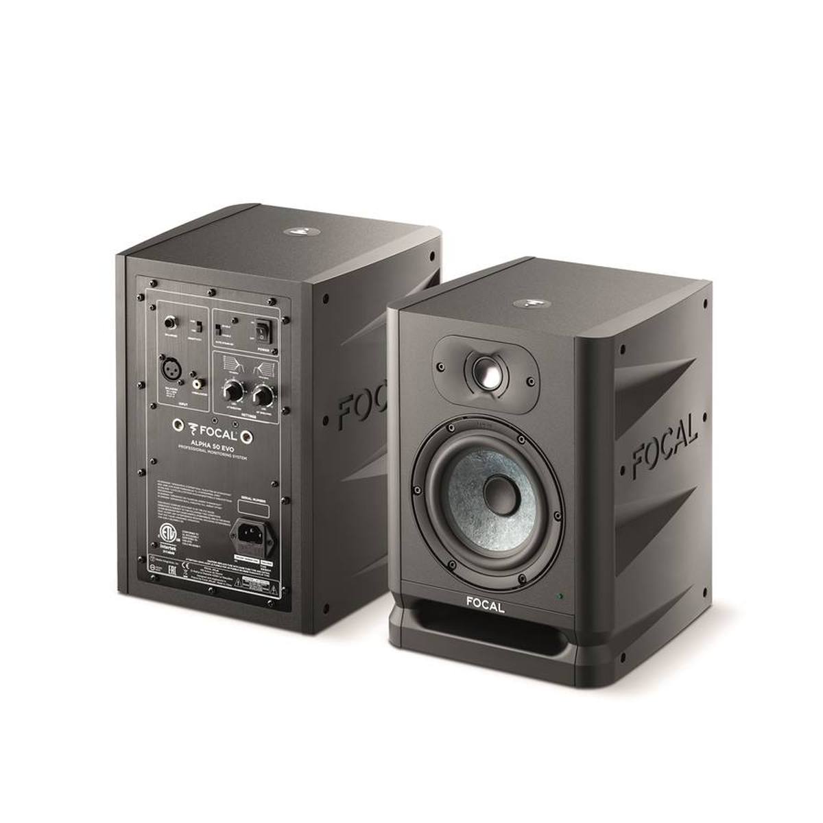 Focal Alpha EVO 50 monitor amplificato con woofer da 5” per