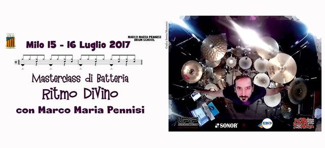 Masterclass di batteria "Ritmo Divino" del Maestro Marco Maria Pennisi