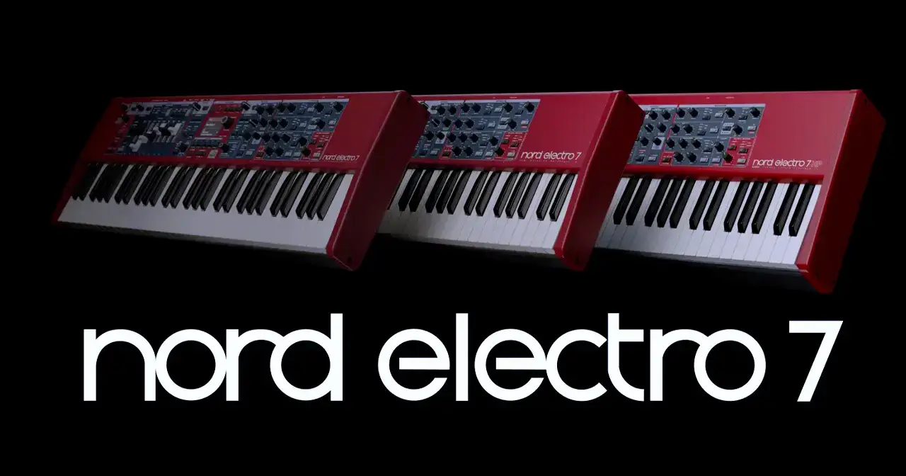 Nord presenta Nord Electro 7, la nuova serie di stage keyboard progettata per offrire massima versatilità, controllo immediato e qualità sonora di livello professionale