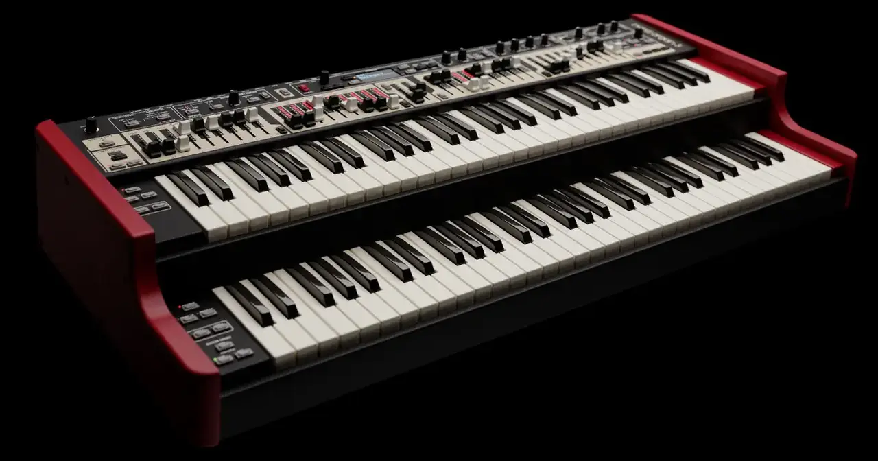 Con Nord Organ 3 hai a disposizione lo strumento più idoneo per emulare le timbriche e le tecniche esecutive organistiche più iconiche. Grazie al doppio manuale con le tipiche tastiere Waterfall 61 tasti a tre contatti, 4 gruppi di Drawbar, Vibrato/Chorus