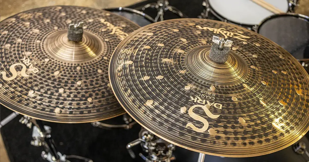 Crash da 18 e Ride da 20 Zildjian S Dark