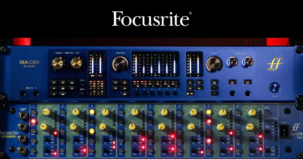 Focusrite è un'azienda Inglese che produce e vende interfacce audio, preamplificatori, convertitori e processori di segnale hardware per lo studio di registrazione professionale e l'home recording