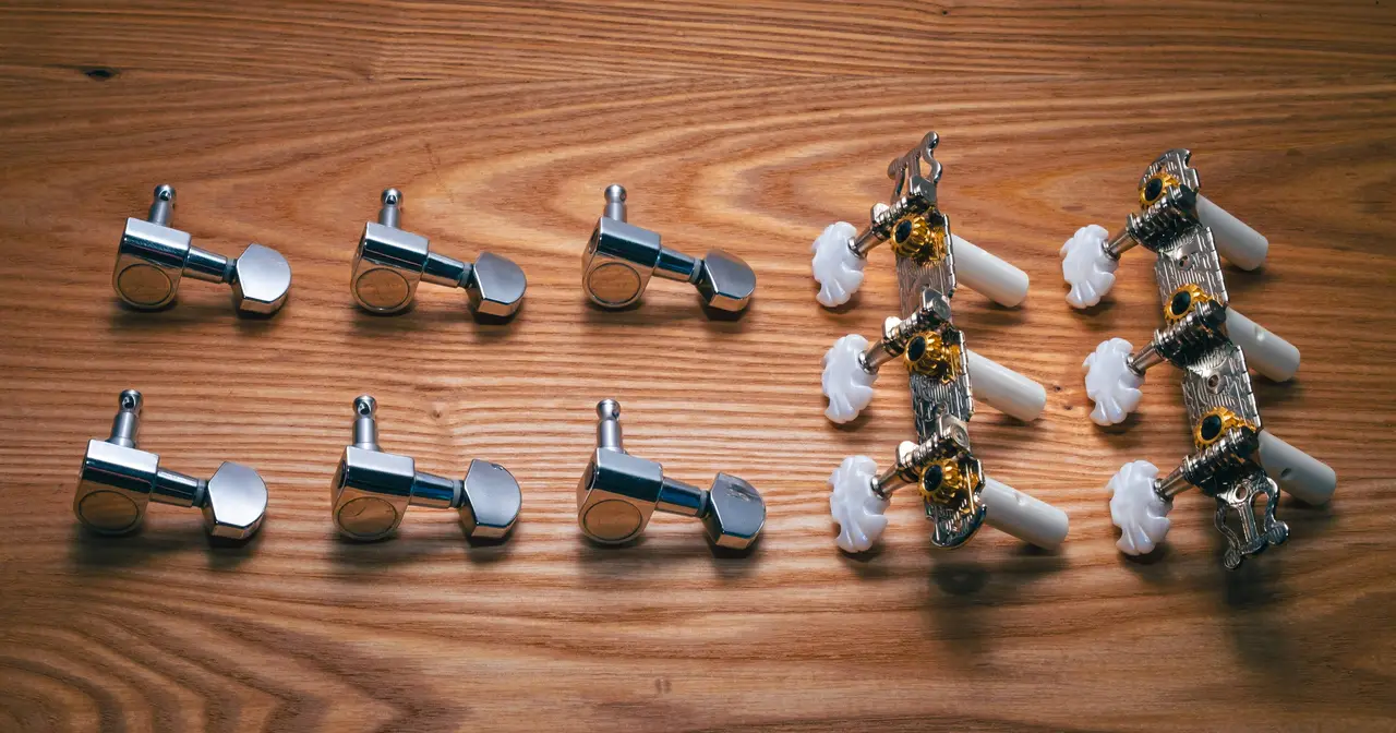 Il catalogo Yellow Parts propone una serie di meccaniche per chitarra elettrica, acustica e classica in diverse configurazioni