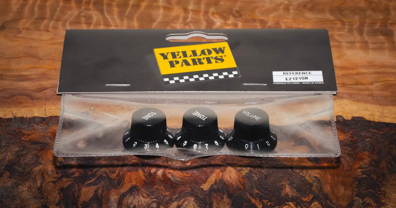 Il catalogo Yellow Parts offre una serie di parti di ricambio per chitarre elettriche, acustiche e classiche