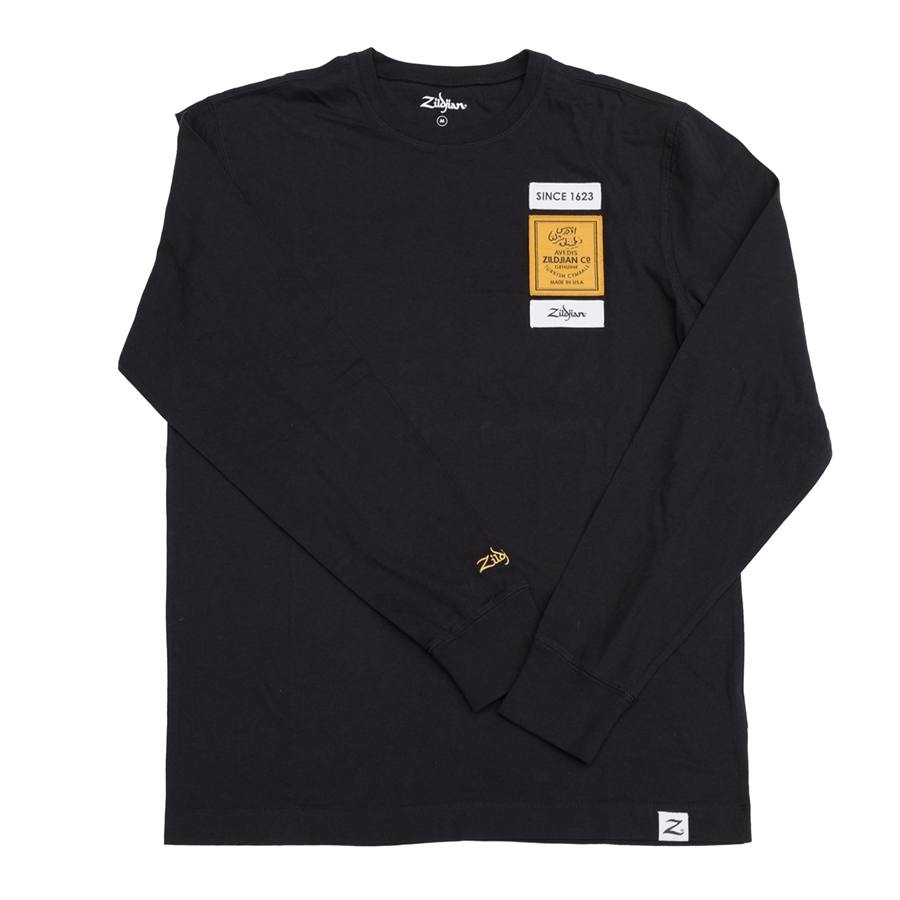 ZALS0015LONG SLEEVE BLACK TEE 2XL