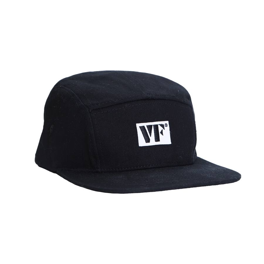 13700504 - VAHC0032 - Black 5 Panel Camp Hat