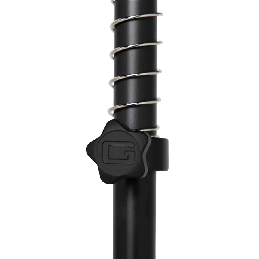 Gator Frameworks GFW-BNO-TBONE – Stand Per Trombone Alto/Basso, Treppiede Pieghevole Con Supporto A Campana In Gomma, Altezza Regolabile