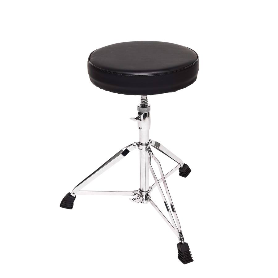 24500272 - GFW-DRUMTHRONE-R Sgabello per batteria regolabile con seduta imbottita e base a tre gambe pieghevoli