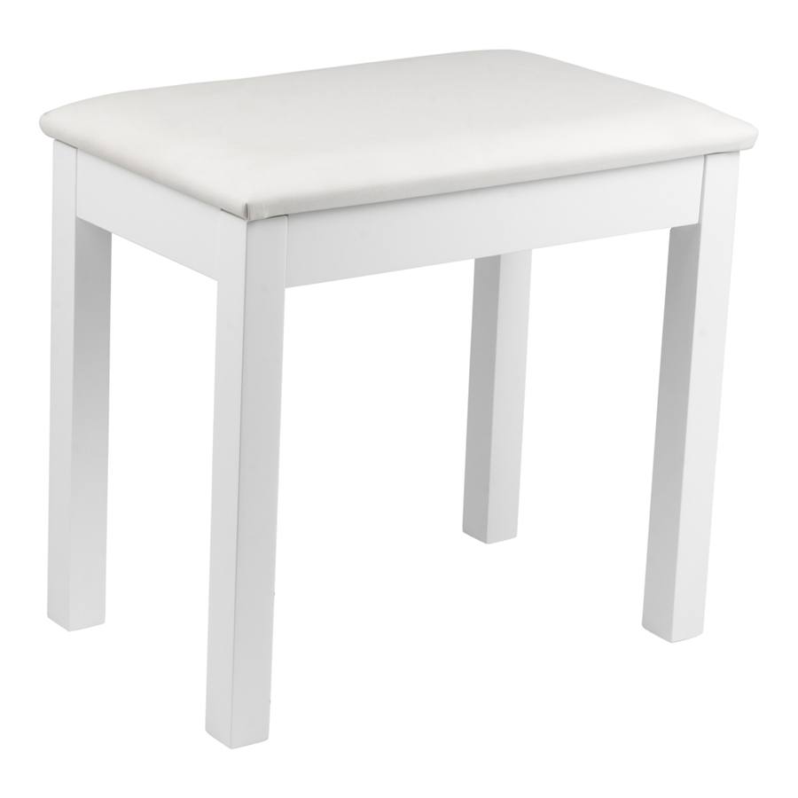 24500271 - GFW-KEYBENCH-WDWH Panchetta in legno bianca per tastiera o pianoforte