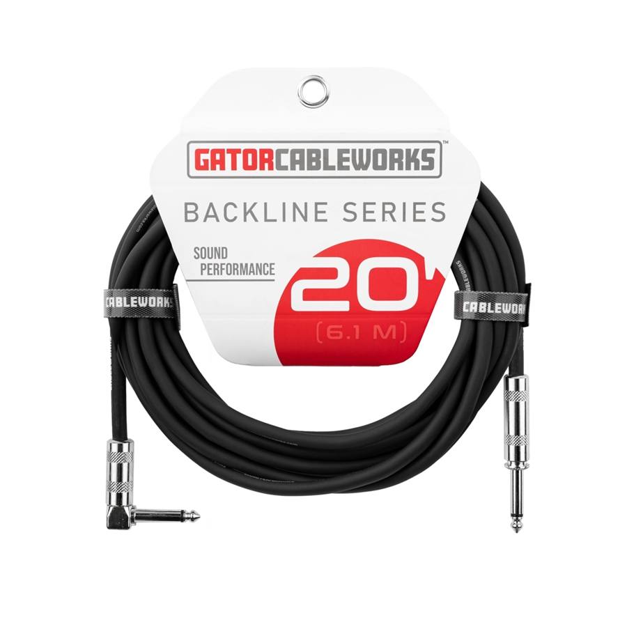 GCWB-INS-20RA Cavo strumento jack dritto/angolato 6 m Serie Backline