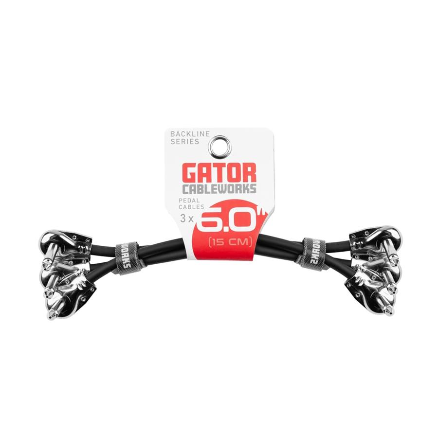 GCWB-INS-6INRA3PK Confezione da 3 cavi patch angolato/angolato 15 cm Serie Backline