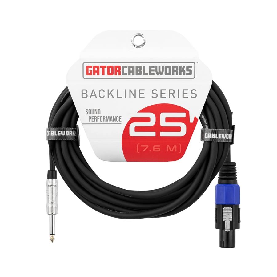 GCWB-SPK-25-1TL Cavo speaker jack TS dritto/speakon 7.6 m Serie Backline
