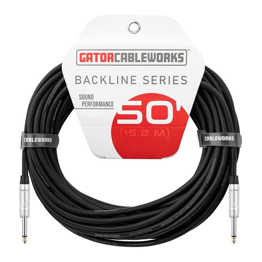 GCWB-SPK-50 Cavo speaker jack TS dritto/dritto 15 m Serie Backline